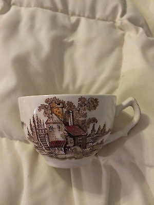 VINTAGE ENGLAND JOHNSON BROS THE OLD MILL FINE CHINA TEA CUP!