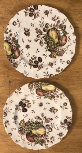 Lot of 2~Vintage Johnson Brothers AUTUMN'S DELIGHT  6