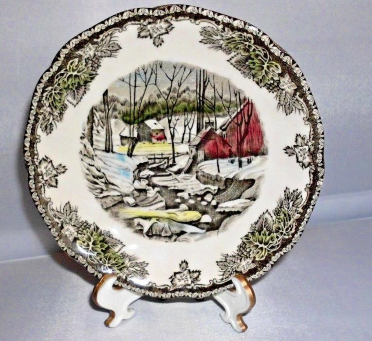 The Friendly Village the Ice House saucer Johnson Bros made in England