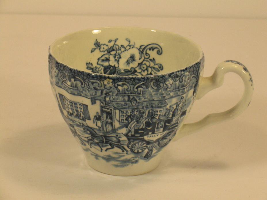 Johnson Brothers Tea Cup Coaching Scenes Pattern Vintage