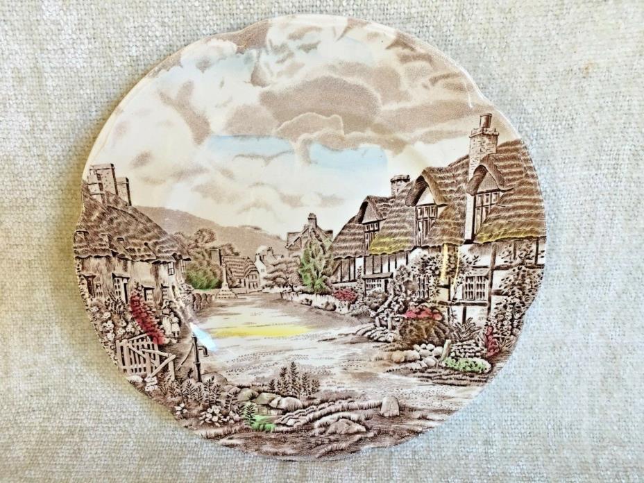 Johnson Brothers Old English Countryside Brown Multi Color Dinner Plate
