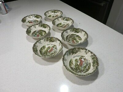 JOHNSON BROTHERS FRIENDLY VILLAGE LOT OF 7 CEREAL BOWLS