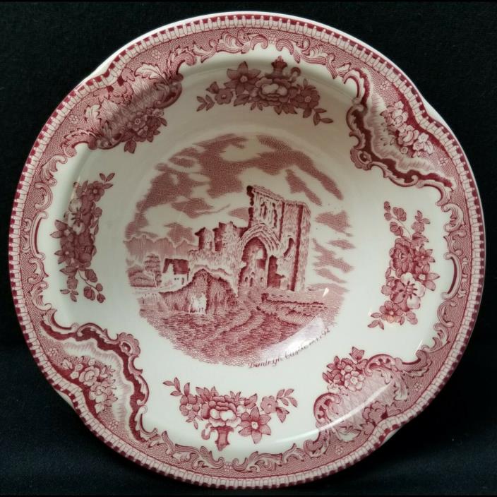 Johnson Brothers England dessert bowl pink crown Denlrgh Castle ceramic 6 inch