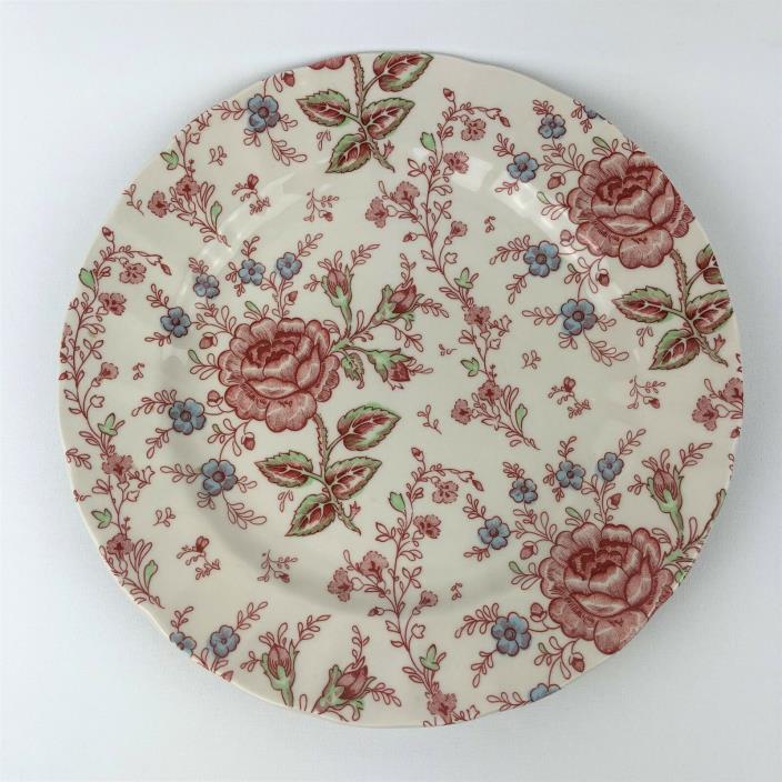 JOHNSON BROTHERS ROSE CHINTZ DINNER PLATE 10