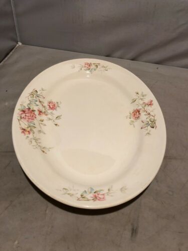 Vintage Edwin Knowles China Co. Serving Platter Pink Floral Rose