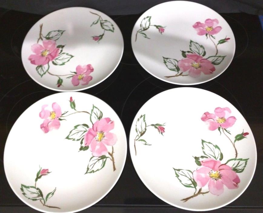 4 KNOWLES SWEETBRIAR HEAVY DINNER PLATES DISHES 10 1/4
