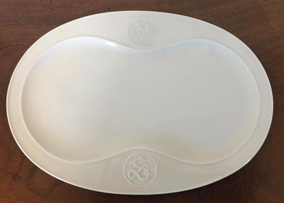KPM Berlin Arkadia White Porcelain Platter Tea Tray Art Deco Blanc de Chine