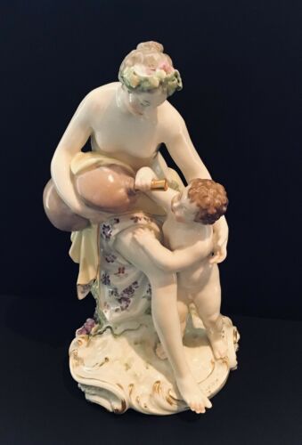 KPM Porcelain Woman With Child Figurine