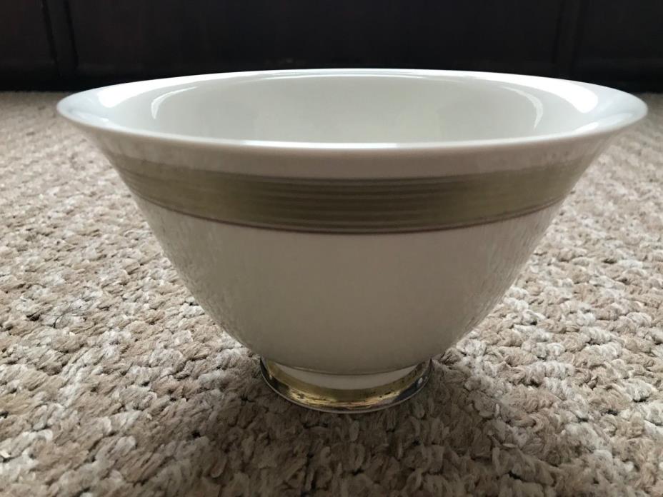 KPM rare bowl, white with gold ring - 1930s