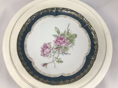 kpm germany numbered hand painted porcelain plate