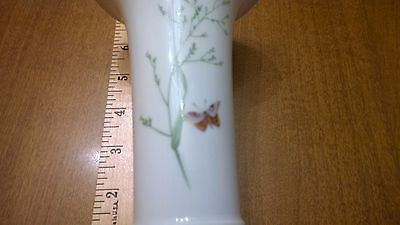 Antique KPM Trumpet Vase Imperial Orb Sceptor Porcelain butterfly C. 1800's