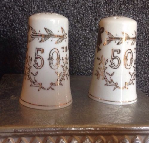 50th Anniversary Salt And Pepper Shakers Lefton China