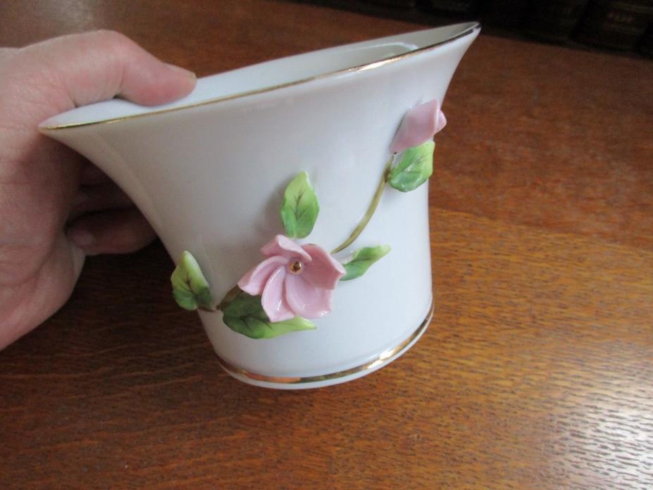 Nice LEFTON CHINA Pink Flower Bowl - #720 - Estate Hand Painted