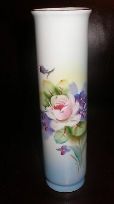 Vintage 1950s Lefton Mothers Day Porcelain Hand Painted Vase  #5203 Gold Logo