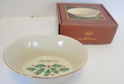 Lenox Oval Holiday Believe Dish With Original Box * Unused