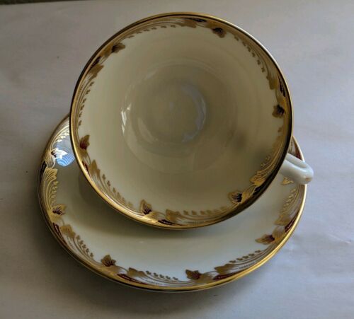 LENOX CHINA ESSEX pattern footed cup & saucer