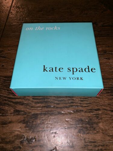 New Kate Spade New York Set of 4 Silver Street Coasters