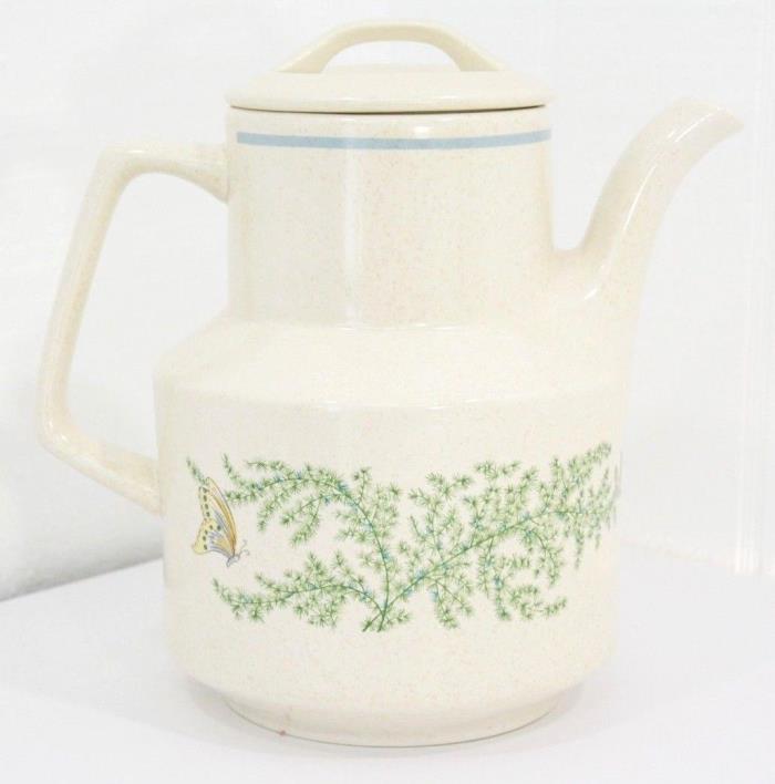 Vintage Temperware by Lenox - Fancy Free - Butterfly Teapot, Coffee Pot Pitcher