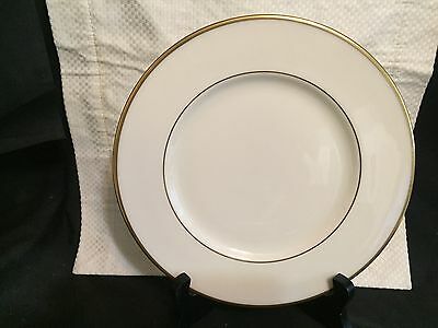 Lenox Mansfield Salad Plate, Gold Trim on Cream