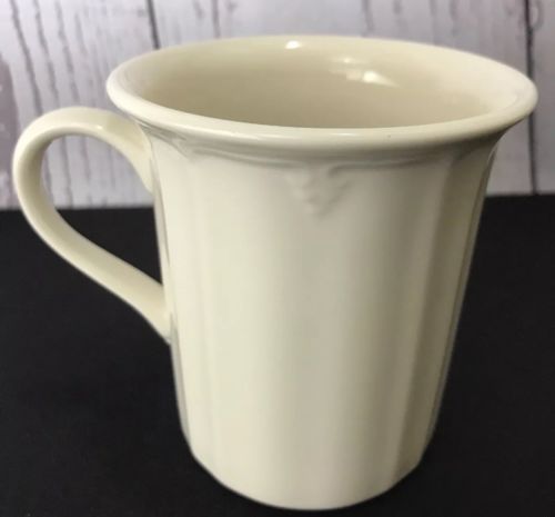 Lenox Casual Elegance Coffee Mug Cup Ivory White Cream 3 7/8