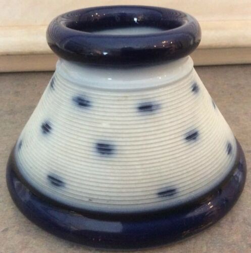 GUERIN & CO :: Vintage 2 1/2” MATCH STRIKER Cobalt Blue Stoneware LIMOGES FRANCE