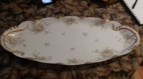 Theodore Haviland Limoges Oval Platter Apple Blossom Large Platter 23.5