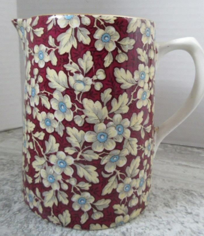 Old Vintage Lord Nelson Ware Royal Brocade Chintz Milk Pitcher