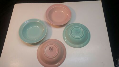 4 Vintage LuRay T. S.& T. Pastel Dessert/ Fruit/ Berry Bowl 5 3/8 X 1 1/4 Tall