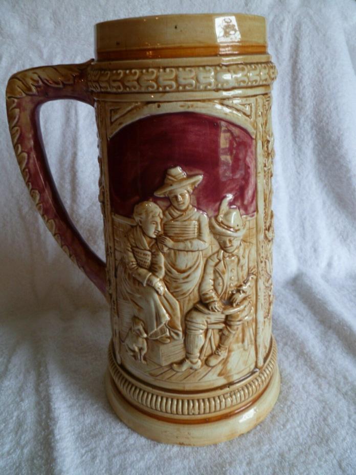 Made in Japan Maruhon Ware Oversized Ceramic Stein Excellent Condition