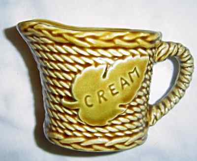 Vintage Rossini Japan Basket Weave Creamer Ceramic
