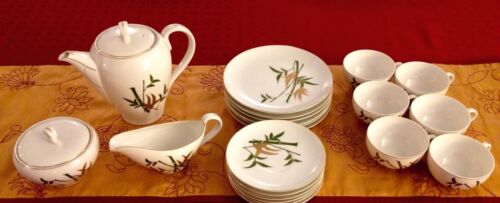 KUTANI - TEAPOT, CREAMER, SUGAR, CUPS & SAUCERS, SALAD PLATES- Beautiful!