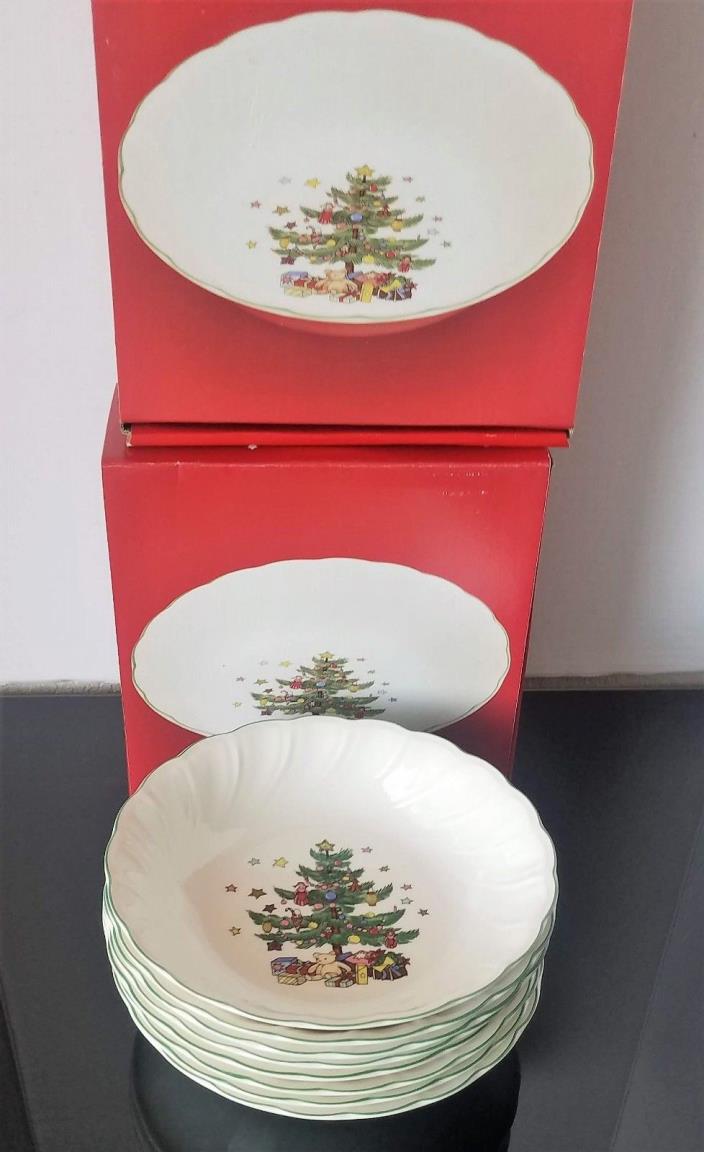 Nikko Happy Holidays All purpose (Cereal) Bowl Set Of 8