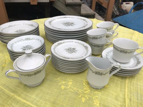 Antique Sheffield Bouquet Diamond China Set (Made In Japan)