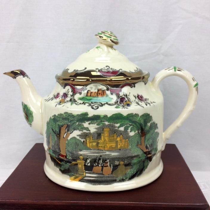 Mason's China LEEDS Teapot Copper Luster Ironstone Tea Pot Vintage