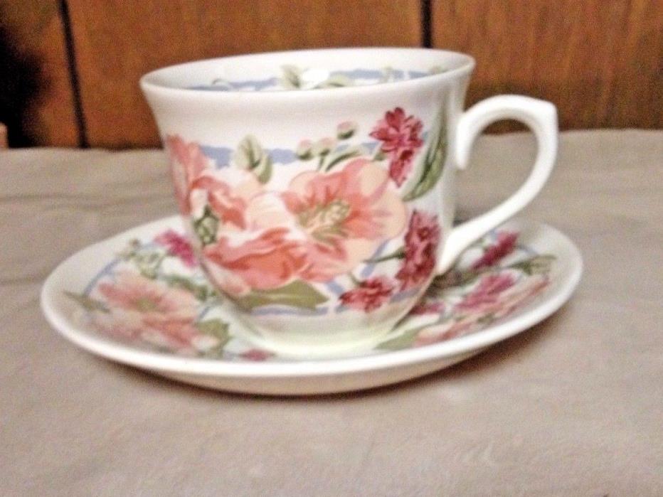 3 Liberty of London Touraine Mason Ironstone Cup & Saucer Made in England