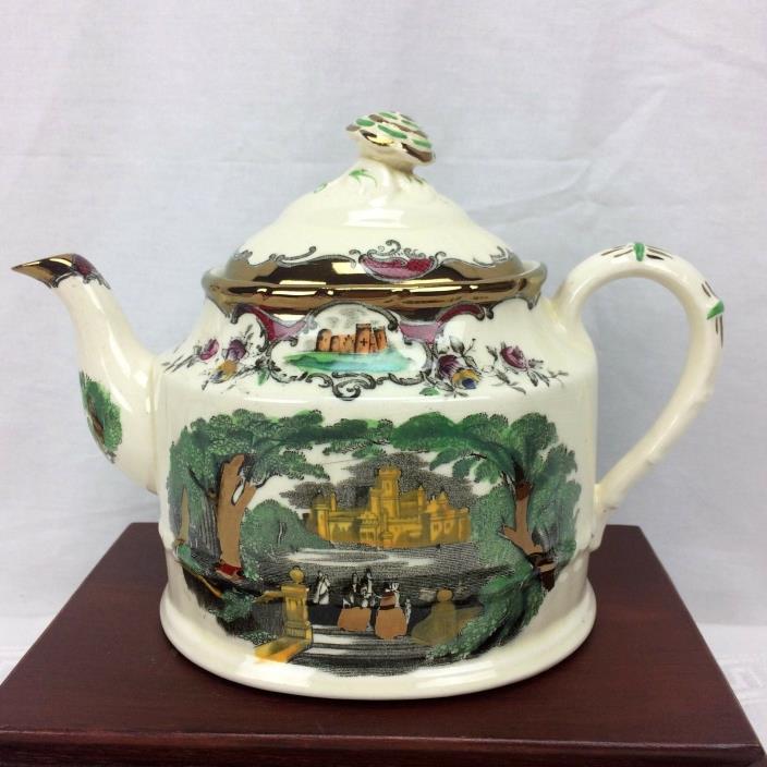 Mason's China LEEDS Teapot Copper Luster Ironstone Tea Pot Coffee Vintage