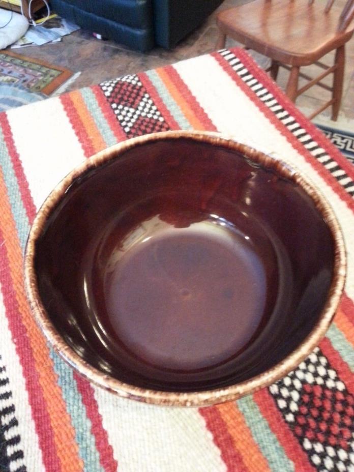 McCoy Brown Drip Kathy Kale Ceramic Serving Bowl collectible