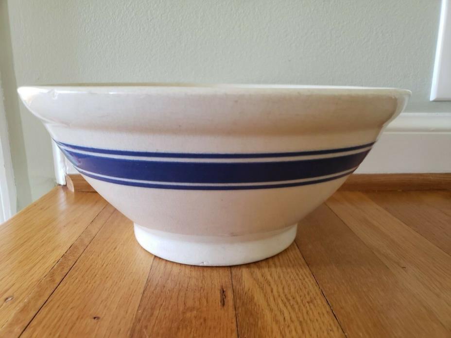 ANTIQUE MC COY BANDED MIXING BOWL 11 INCH