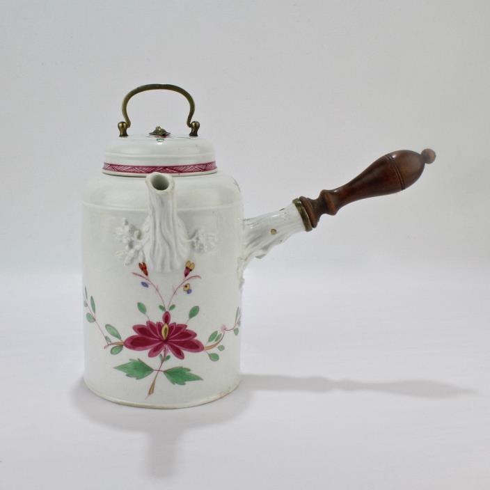 Antique 18th Century Marcolini Period Meissen Porcelain Chocolate Pot - PC