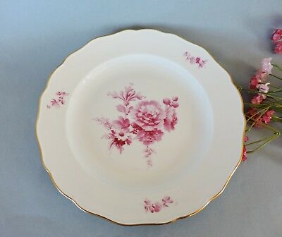 Rare Antique Meissen hand painted Plate with Carnations  c. 1850-1924
