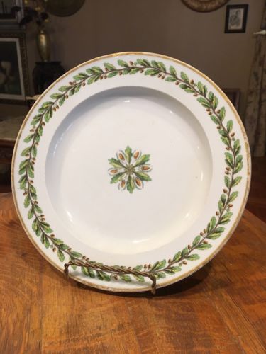 German Meissen Plate Decorated In Oak Leafs 1700s