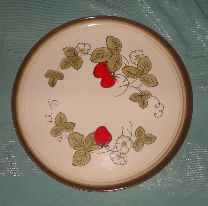 Metlox Poppytrail California STRAWBERRY Chop Plate~13 3/16 Round Serving Platter