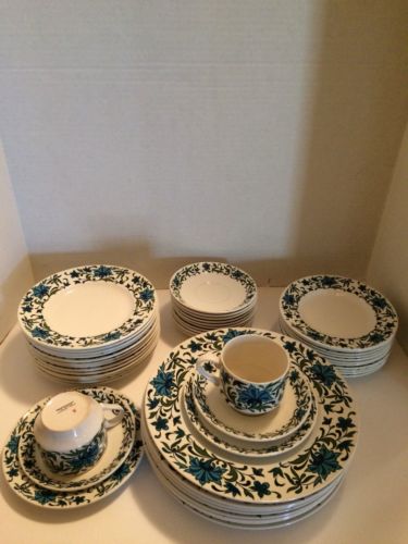 Mid Century Modern Ceramic Midwinter  Spanish  Garden Tableware Set