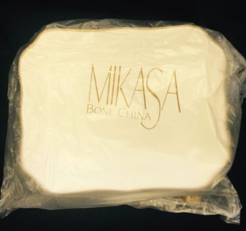 Mikasa Bone China Halo Golden Halo Fx037 Butter, Bone, Trinket, Nuts Dish