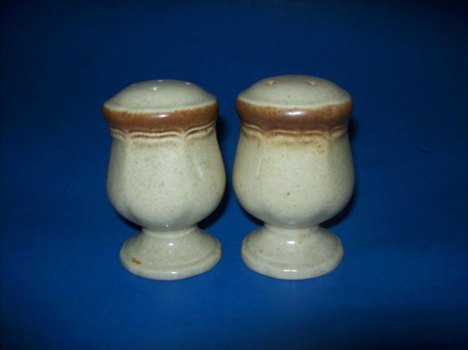 1970's Mikasa  Salt & Pepper-Whole Wheat Pat. #E800 Oven to Table Microwave Safe