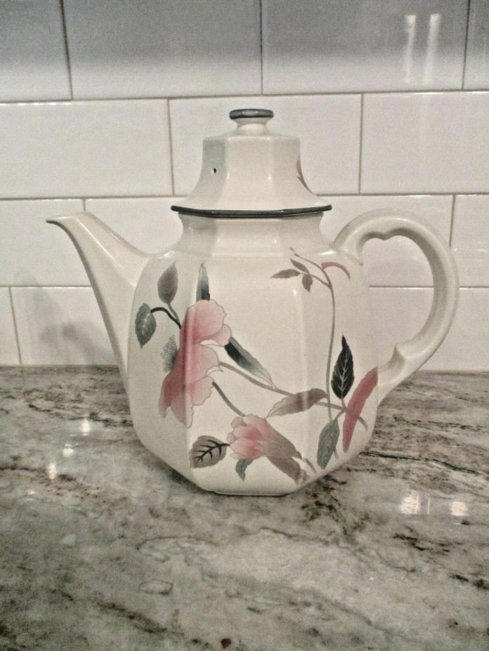 Mikasa Continental SILK FLOWERS Tall Tea or Coffee Pot F3003