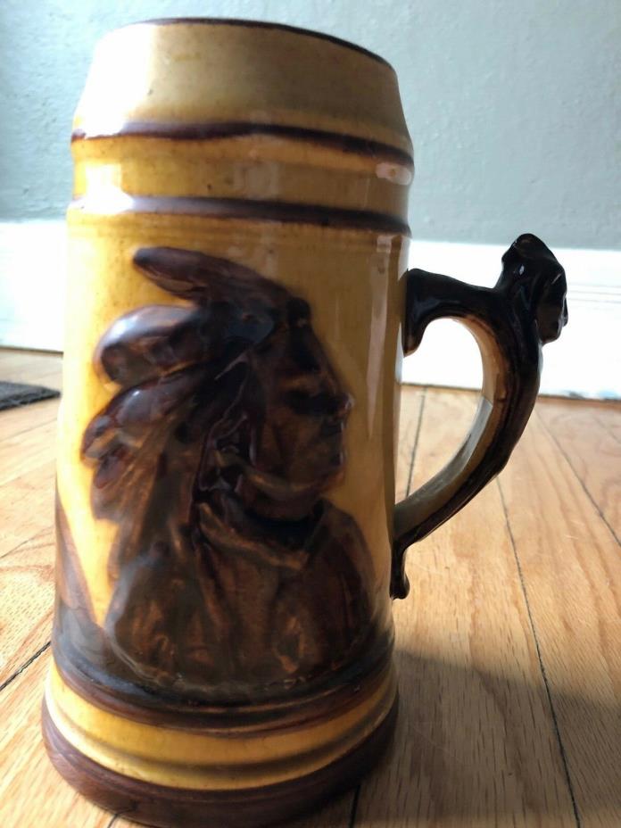 VINTAGE BROWN AND TAN SLEEPY EYE STEIN EXCELLENT