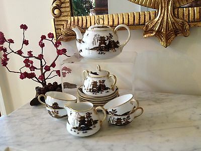Hand Painted Nippon Tea Set White