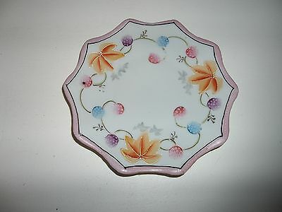 Vintage Hand Painted Nippon Te Oh China Scalloped Edge Plate 6 1/4