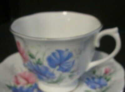 ROYAL ALBERT BONE CHINA ENGLAND CUP ONLY SWEET PEA FRIENDSHIP SERIES +